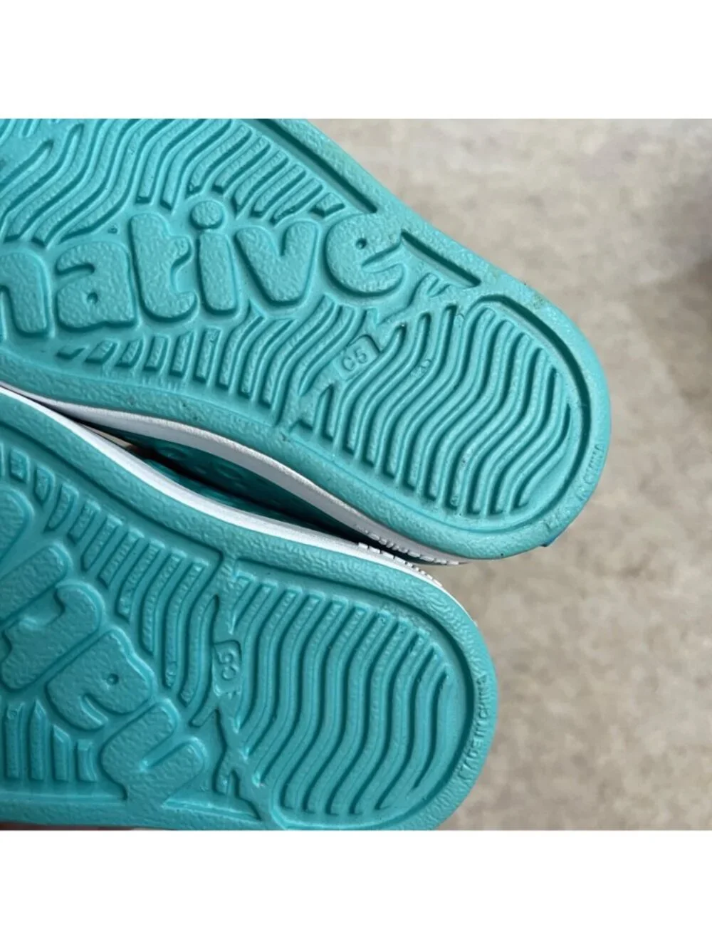 Native Jefferson Slip On Comfort Water Play Shoes Pool Blue (Teal) Toddler